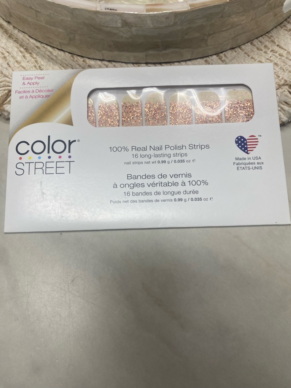 Color Street - Coming up Rose Gold - Glitter Nail polish Strips